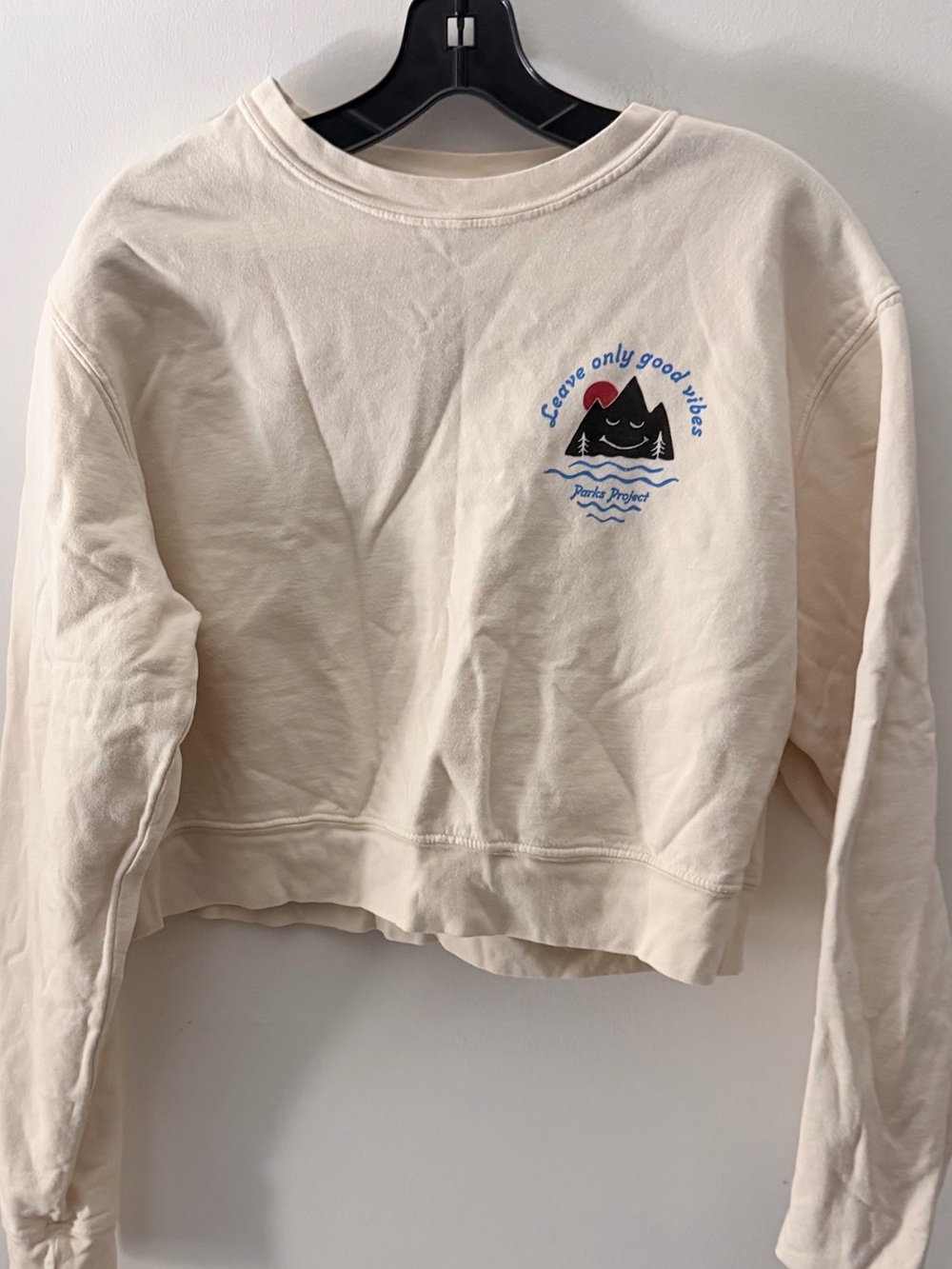 Parks Project Women’s Cropped Crewneck Sweatshirt Size Small